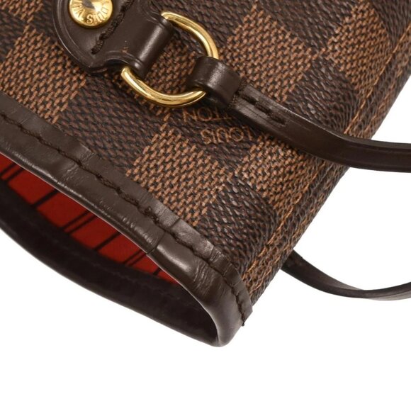 Louis Vuitton Damier Neverfull PM Tote Handbag N40600 AR1185 155408 - Picture 5 of 10